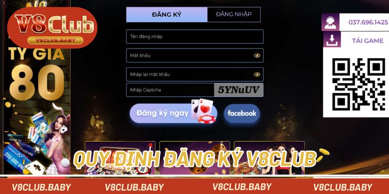 Quy định đăng ký V8CLUB